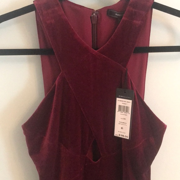 STUNNING maroon velvet BCBG NWT - Picture 5 of 5